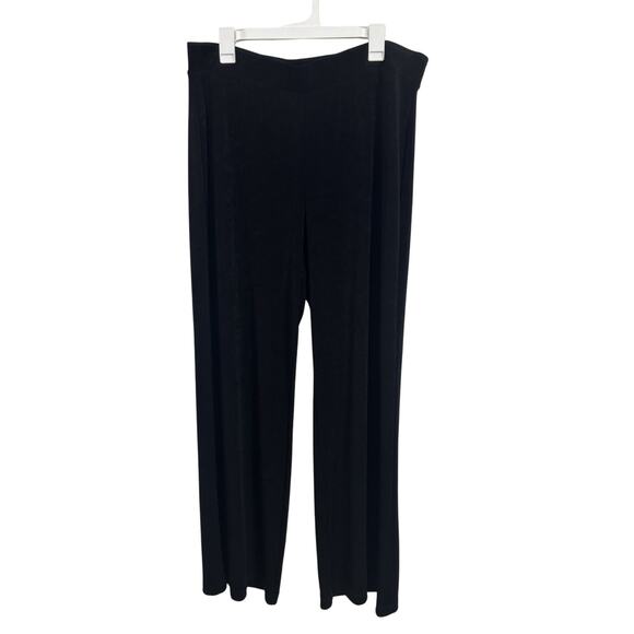 Chico’s Travelers Black Slinky Stretch Pull On Pants Size 3T 16/18 Tall XLT Wide - Picture 1 of 5
